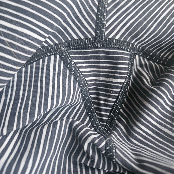 Lululemon Wunder Under Pant (Hi-Rise) Dottie Tribe White Black SZ 10 - Picture 7 of 9